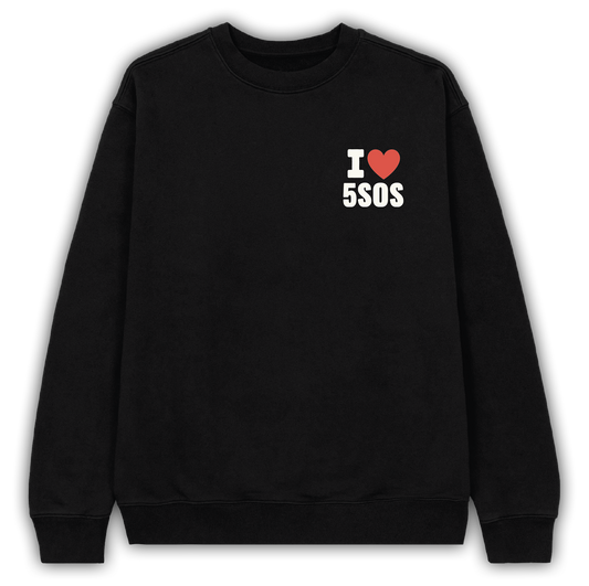 I <3 5SOS EMBROIDERED SWEATSHIRT