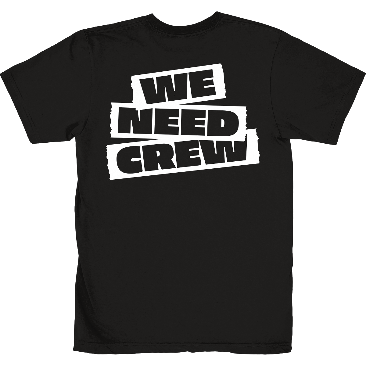 WE NEED CREW TEE BLACK